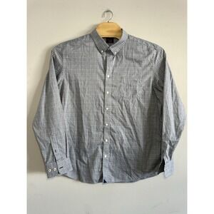UNTUCKit XX Large Tall Wrinkle Free Gray Plaid Long Sleeve Button Down Shirt